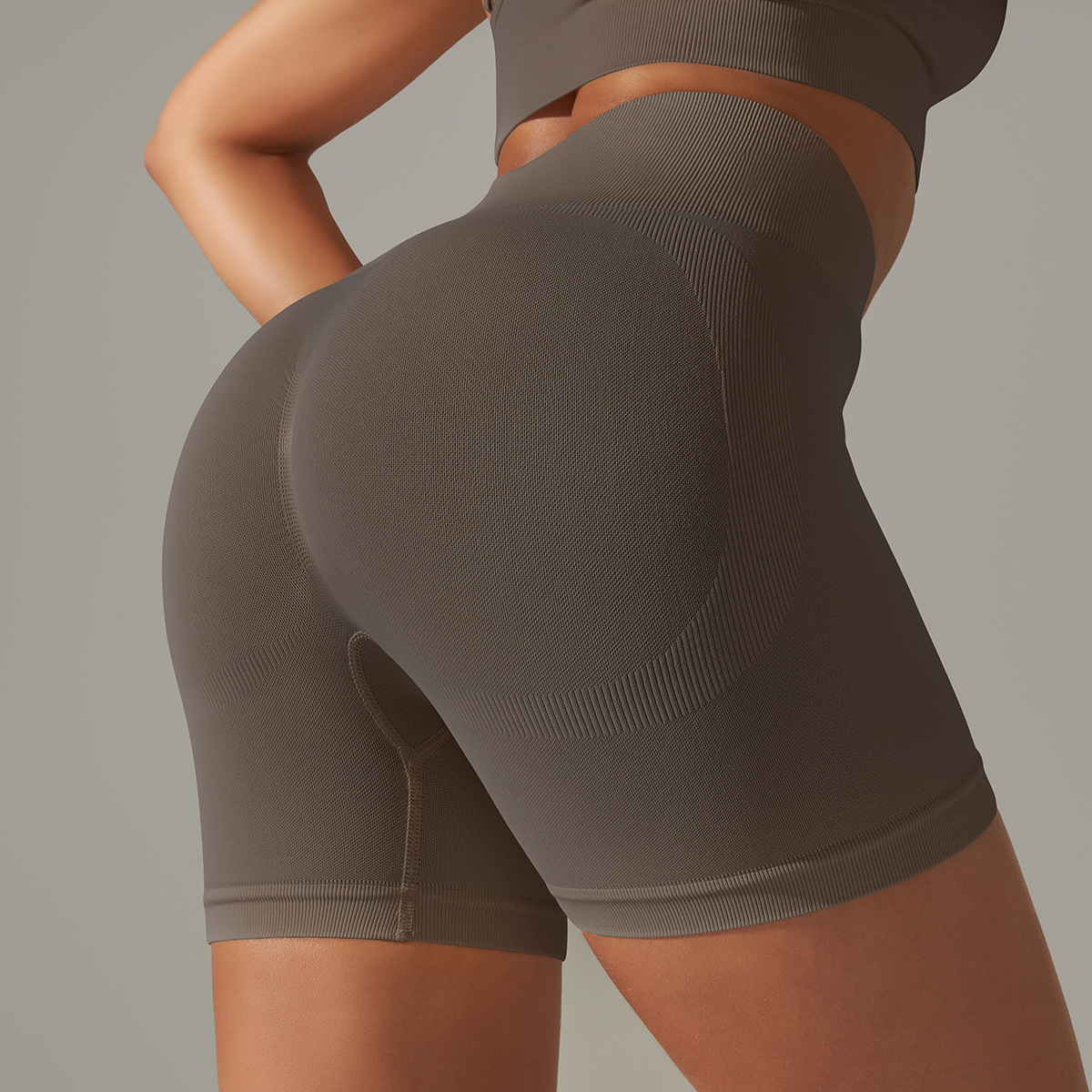 Solid Color Beauty Back High Elastic Running Sports Fitness Women‘s Yoga Pants for Women - Image 6