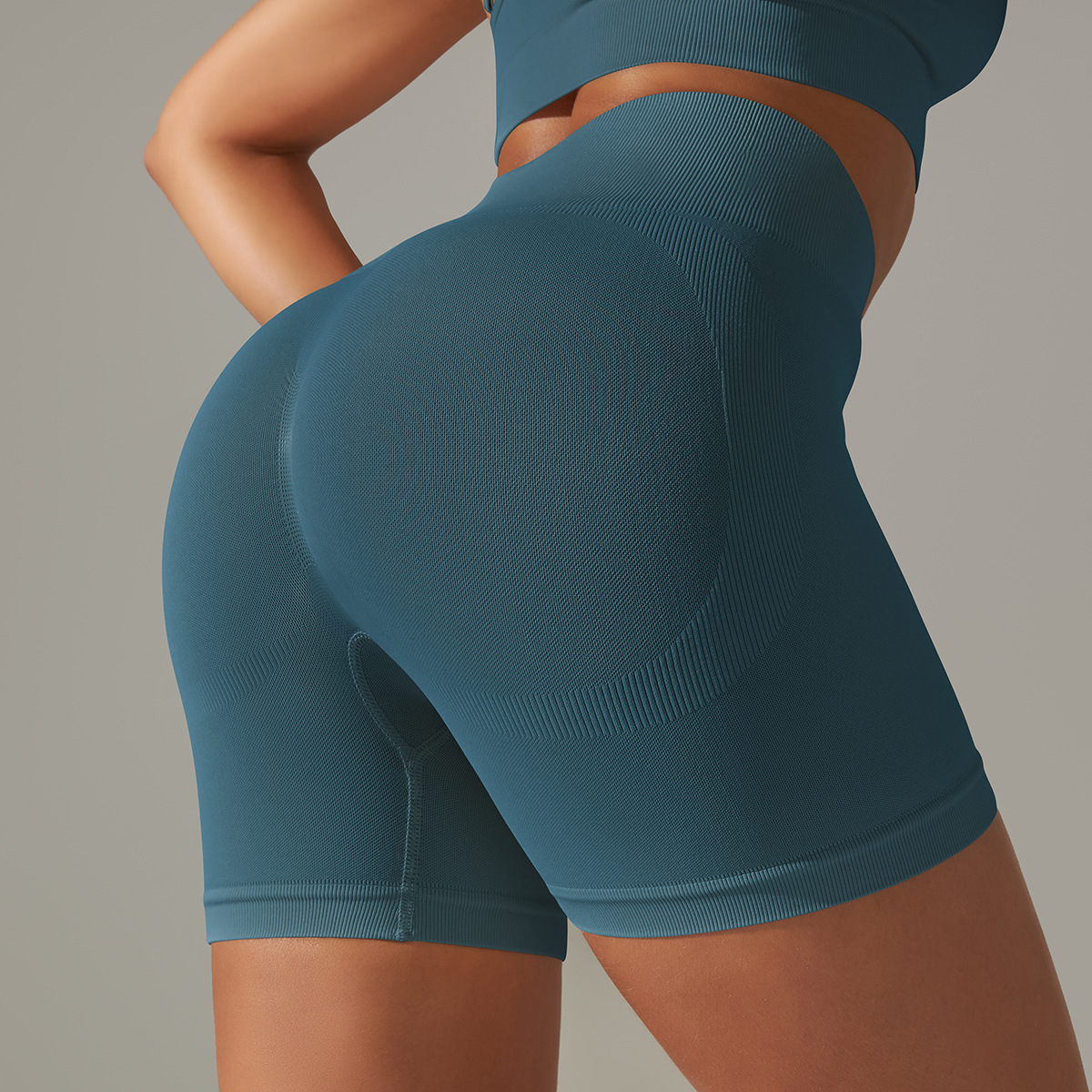 Solid Color Beauty Back High Elastic Running Sports Fitness Women‘s Yoga Pants for Women - Image 11