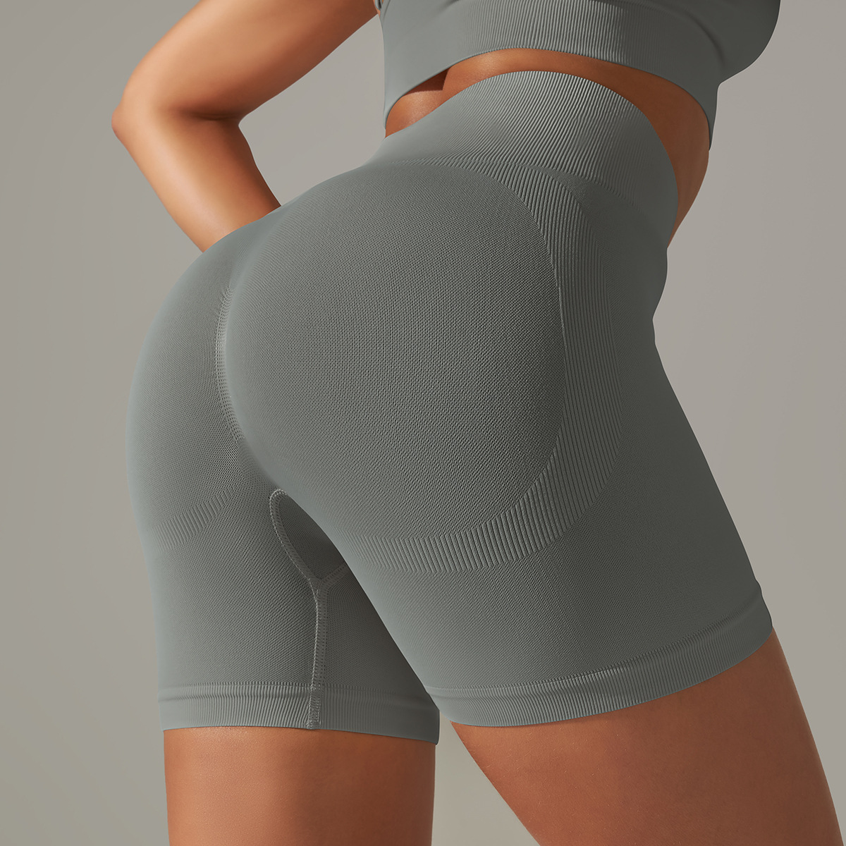 Solid Color Beauty Back High Elastic Running Sports Fitness Women‘s Yoga Pants for Women - Image 7